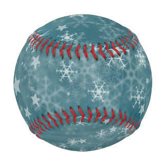 Balle De Baseball Arrière - plan de flocon d'hiver