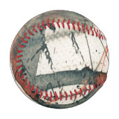 Balle De Baseball Arrière - plan de grunge Abstrait, texture d'encre (Devant Gauche)