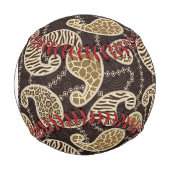 Balle De Baseball Arrière - plan de style Monogram Paisley (Devant)