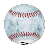 Balle De Baseball Arrière - plan de texture bleu marbre (Dos)