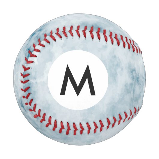 Balle De Baseball Arrière - plan de texture bleu marbre (Devant Gauche)