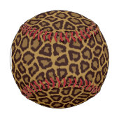 Balle De Baseball Arrière - plan en carreaux avec fourrure de léopar (Devant)