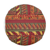 Balle De Baseball Arrière - plan ethnique monogramme (Devant)