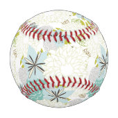 Balle De Baseball Arrière - plan floral (Devant)
