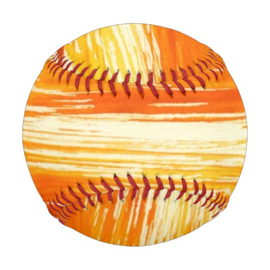 Balle De Baseball Arrière - plan jaune Abstrait de l'aquarelle (Devant)