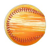 Balle De Baseball Arrière - plan jaune Abstrait de l'aquarelle (Devant Gauche)