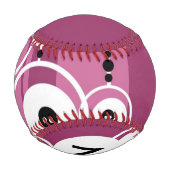 Balle De Baseball Arrière - plan Monogram Grunge (Dos)