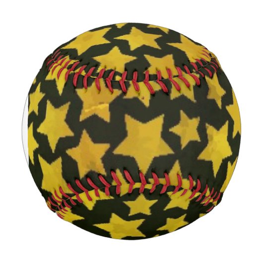 Balle De Baseball Arrière - plan Monogram Star (Devant)