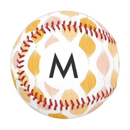 Balle De Baseball Arrière - plan motif d'or Abstrait (Devant Gauche)