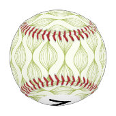 Balle De Baseball Arrière - plan motif vertical vert (Dos)