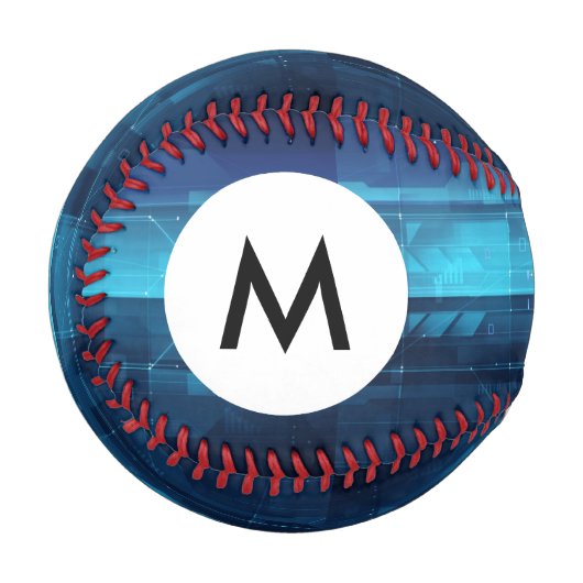 Balle De Baseball Arrière - plan numérique Monogram High-tech (Devant Gauche)