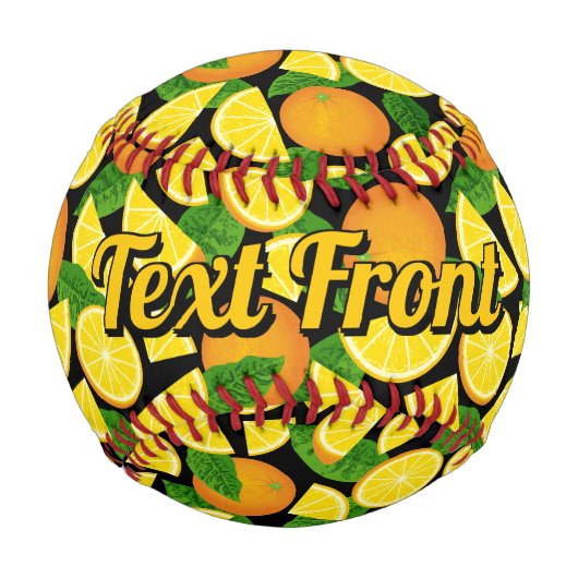 Balle De Baseball Arrière - plan orange (Devant)