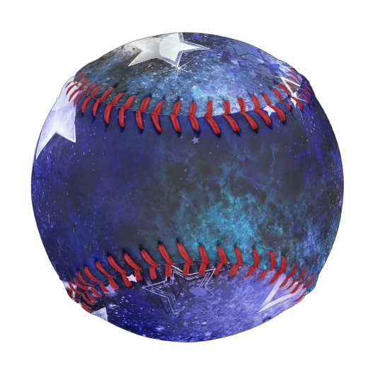 Balle De Baseball Arrière - plan spatial avec étoiles (Dos)