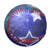 Balle De Baseball Arrière - plan spatial avec étoiles (Devant Gauche)