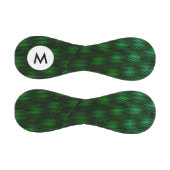 Balle De Baseball Arrière - plan vert Abstrait Monogramme (Panneaux)