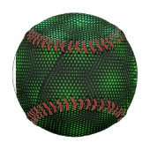 Balle De Baseball Arrière - plan vert Abstrait Monogramme (Devant)