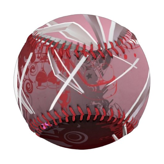 Balle De Baseball Arrière - plans de conception de monogrammes (Devant)