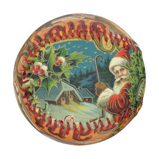 Balle De Baseball Art antique du Père Noël (Devant Gauche)