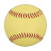 Balle De Baseball Arylide jaune (couleur solide) (Dos)