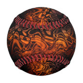 Balle De Baseball Au Feu - Baseball Design 4 (Dos)