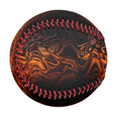 Balle De Baseball Au Feu - Baseball Design 4 (Devant Gauche)