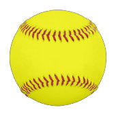 Balle De Baseball Aureolin (couleur solide) (Dos)