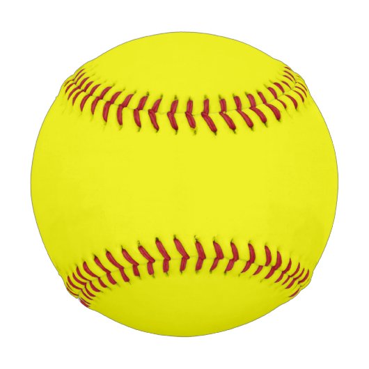 Balle De Baseball Aureolin (couleur solide) (Devant)