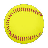 Balle De Baseball Aureolin (couleur solide) (Devant Gauche)