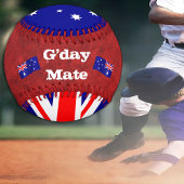 Balle De Baseball Australian Flag & G'day Mate, Australie / sports