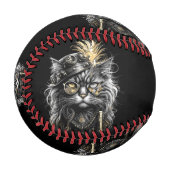 Balle De Baseball Awesome Steampunk Cat  (Devant Gauche)