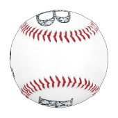 Balle De Baseball B Faux- Monogramme "Diamant" (Devant)