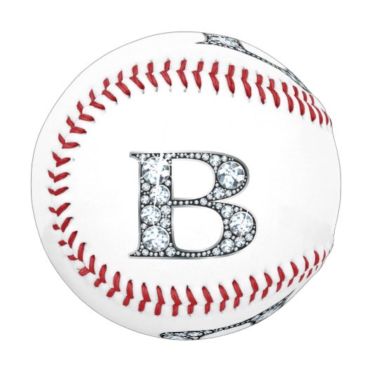 Balle De Baseball B Faux- Monogramme "Diamant" (Devant Gauche)