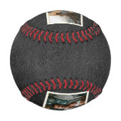 Balle De Baseball Badass Papa Club Retro Cool Photo Collage (Devant)