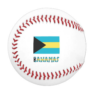 Balle De Baseball Bahamas Drapeau bleu Personnalisation
