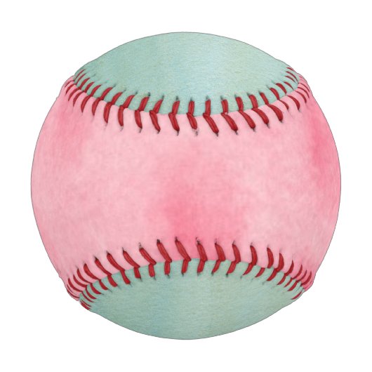 Balle De Baseball Bal de base-ball rose et bleu (Devant)