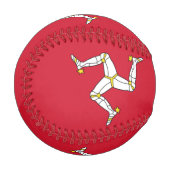 Balle De Baseball Bal de baseball patriotique avec drapeau de l'île  (Devant Gauche)