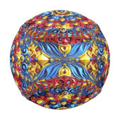 Balle De Baseball Bal de baseball patriotique avec Roumain Couleurs  (Devant)