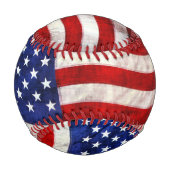 Balle De Baseball Bal du drapeau patriotique américain (Dos)