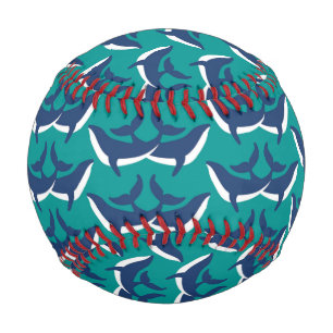 Balle De Baseball Baleines Animal Marin Vert Océan Mammifère Marin