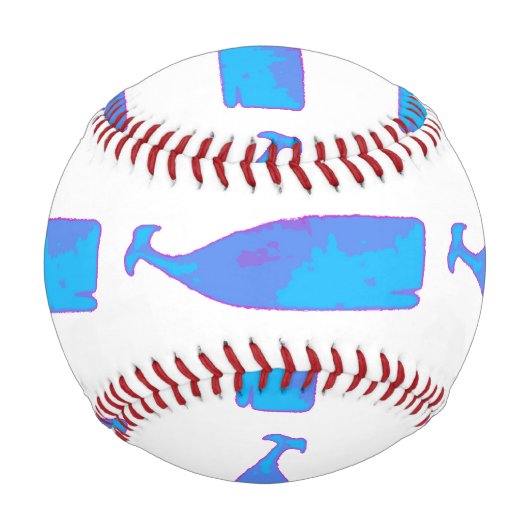 Balle De Baseball baleines bleues customisées Thunder_Cove n'importe (Devant)