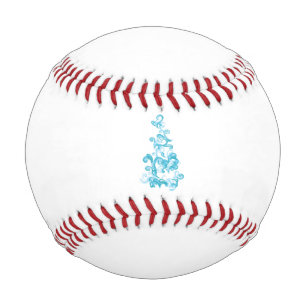 Balle De Baseball Ball Blue, Medium Turquoise design décoratif