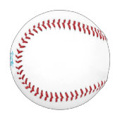 Balle De Baseball Ball Blue, Medium Turquoise design décoratif (Devant Gauche)