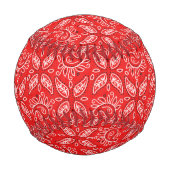 Balle De Baseball Bandana Rouge (Dos)