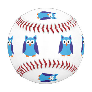 Balle De Baseball Bande dessinée bleue de hibou