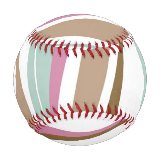 Balle De Baseball Bandes rétro (Devant)