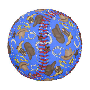Balle De Baseball Base-ball Blue Cowboy Way