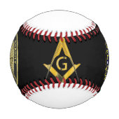 Balle De Baseball Base-ball Freemason (Devant)