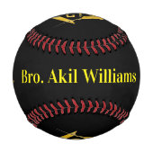 Balle De Baseball Base-ball Freemason Custom (Devant)