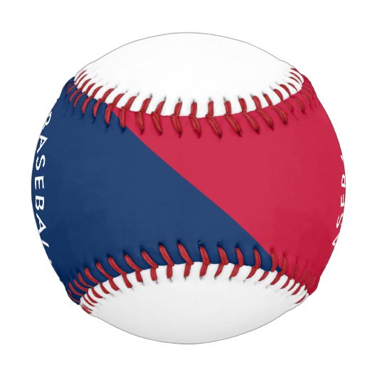 Balle De Baseball Base-ball Grand Rouge Bleu Bleu Personnalisé Baseb (Dos)