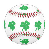 Balle De Baseball Base-ball Green Clover Leaf (Devant)